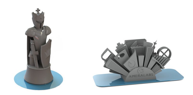 AmeraLabs SLA 3D printing Attachment Layer Examples