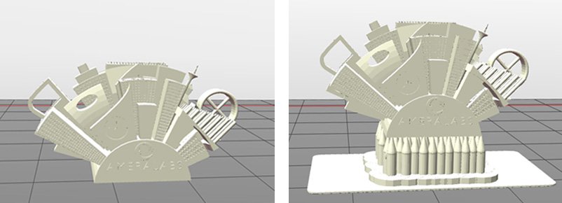 3D printing raft with Supports