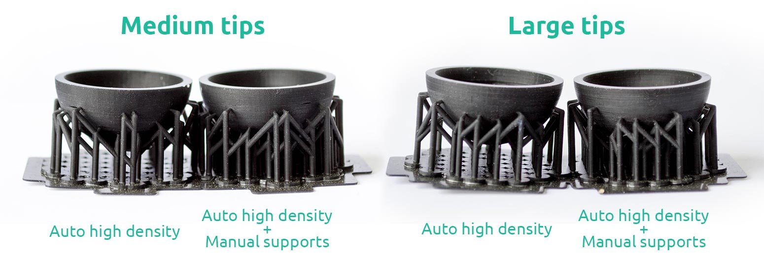 AmeraLabs key principles of 3D printing supports that work experiment sphere medium large tips