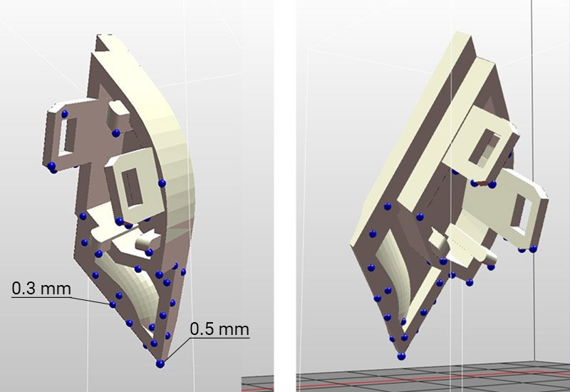 button in slicer with supports