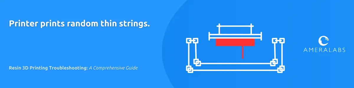 Resin 3D Printing Troubleshooting: The printer prints random thin strings. 
There’s a hair-like string inside the resin after printing.