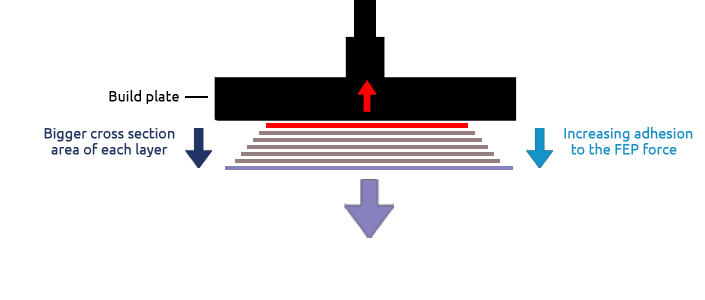 Ameralabs increased adhesion to build plate 