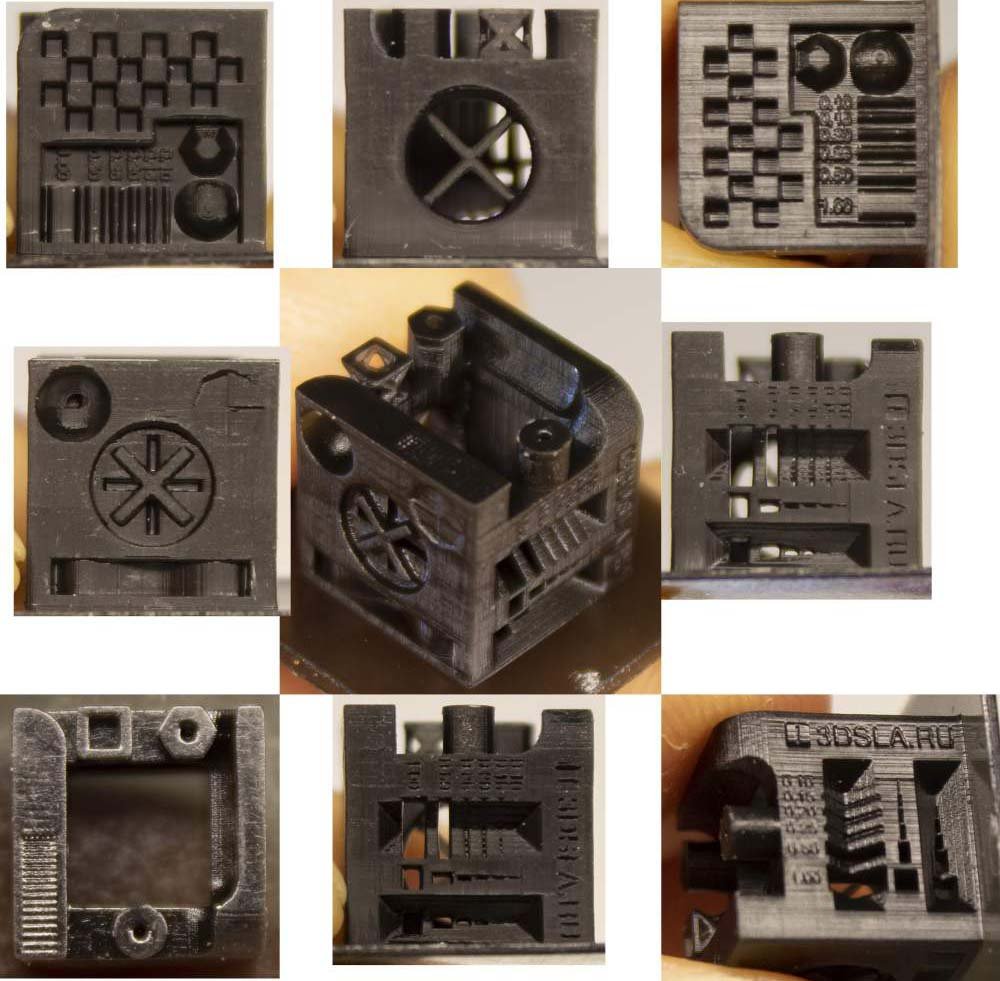 DSLA test cube, Anycubic Photon S, AmeraLabs AMD-3 resin, 40 um layer height, 2.5 sec per layer.