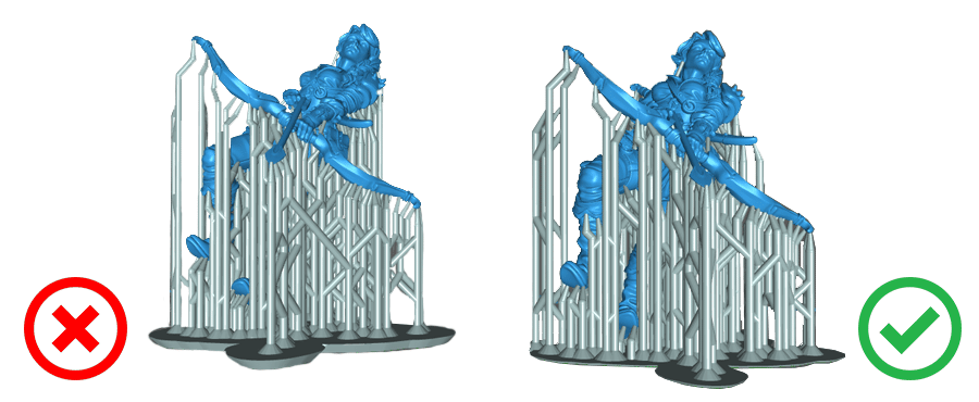 Use thinner raft for resin 3D printing