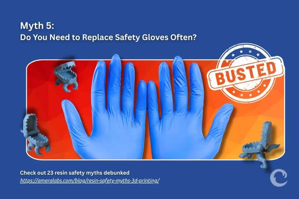 Nitrile gloves are temporary barriers. Safe wear time depends on your resin's monomers listed in the SDS. Change them regularly to avoid sensitization.