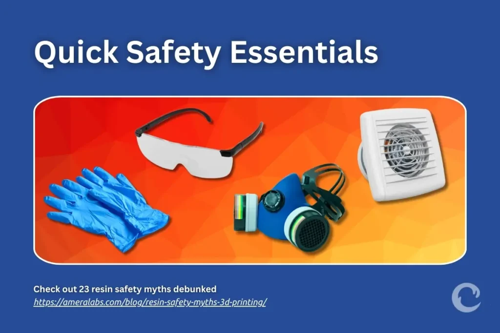 Follow these four non-negotiable rules at all times when using 3d resin