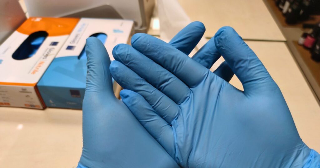 Nitrile gloves