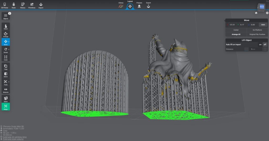 Place supports in less visible places for easier post-processing