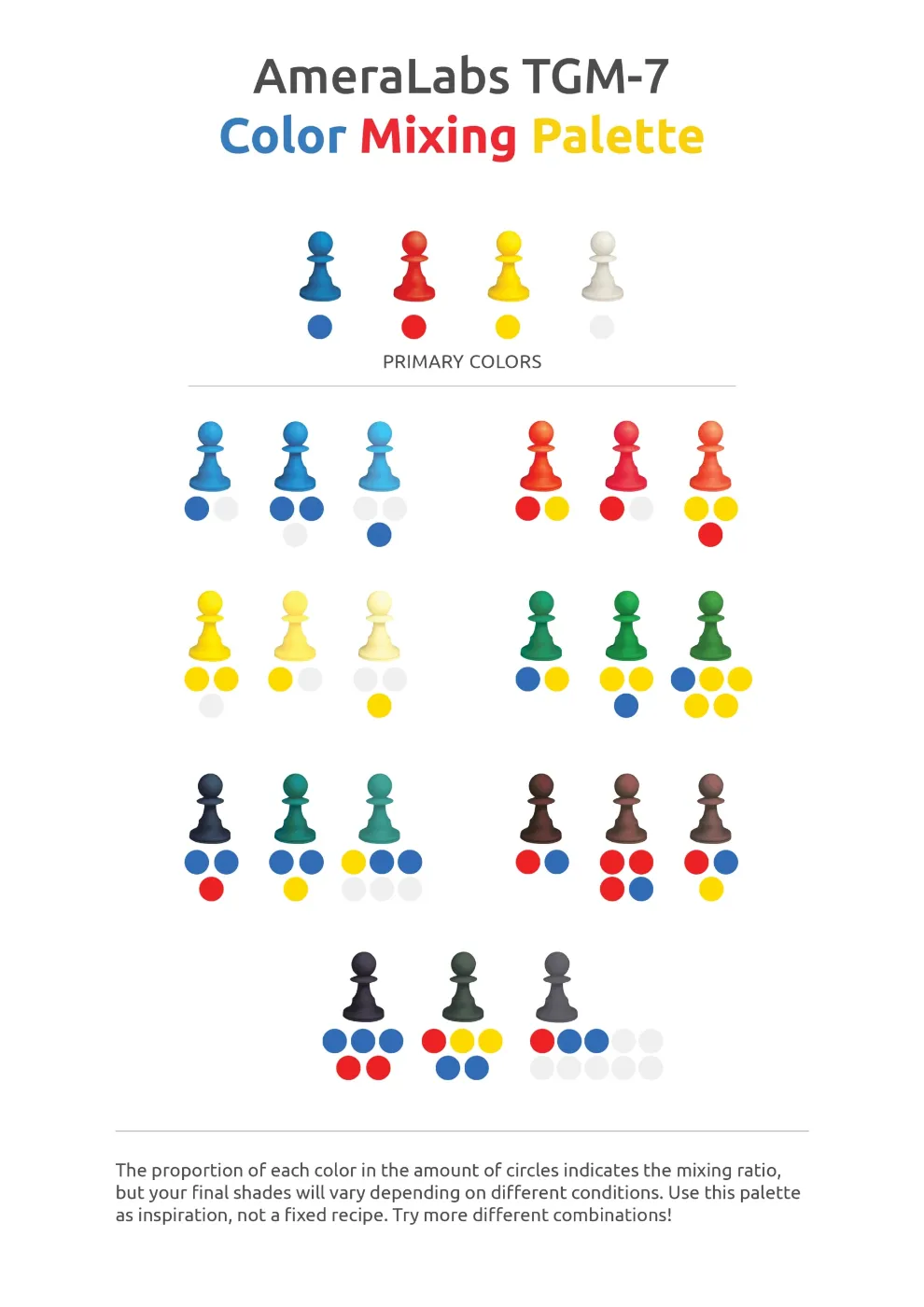 TGM-7 Color mixing palette