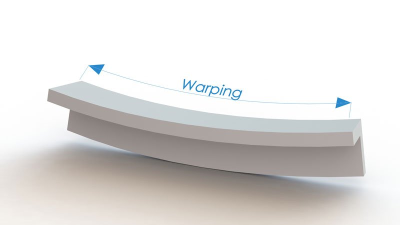 example of resin print warping