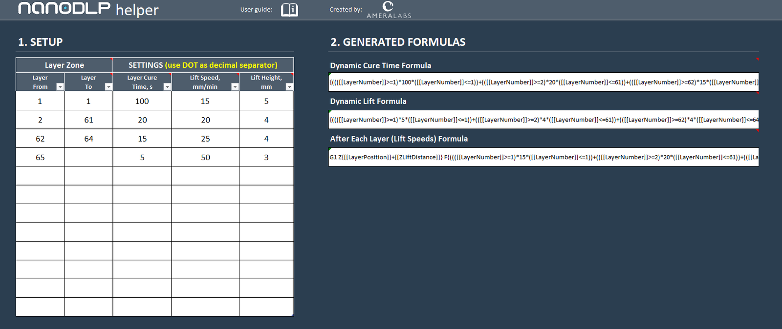 AmeraLabs nanoDLP helper workflow