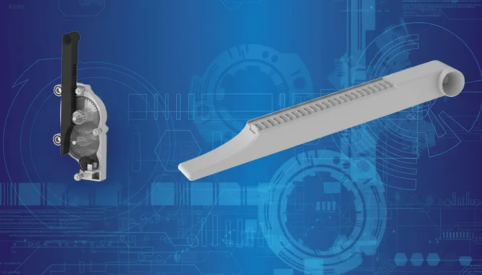 Case Study SLA 3D printed Linear Gear for Extensometer