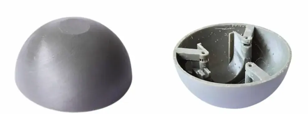 Final result 3D printed VilimBall housing