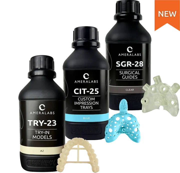 New AmeraLabs Dental 3D Printing Products