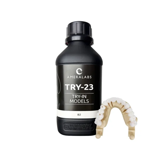 TRY-23 Try-in resin in B2 dental shade 1kg with model